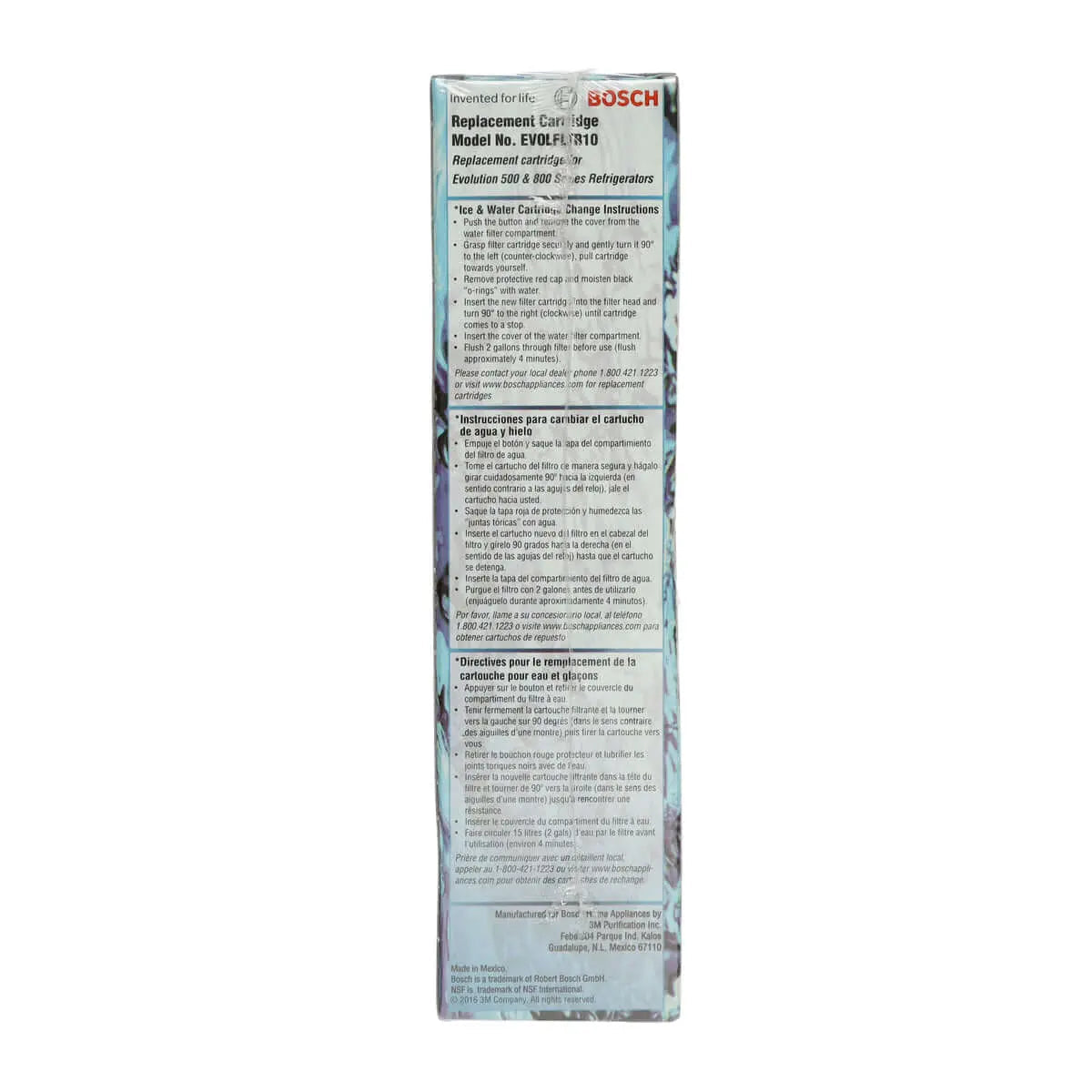 00640565 Bosch Refrigerator Premium Ice & Water Filter Bosch
