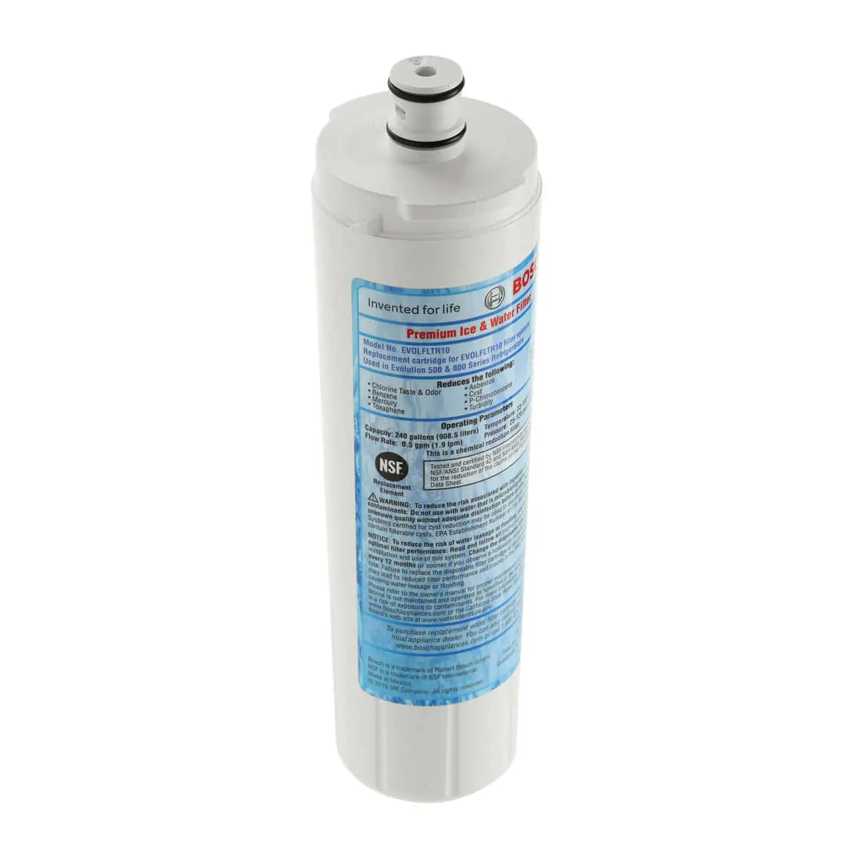 00640565 Bosch Refrigerator Premium Ice & Water Filter Bosch