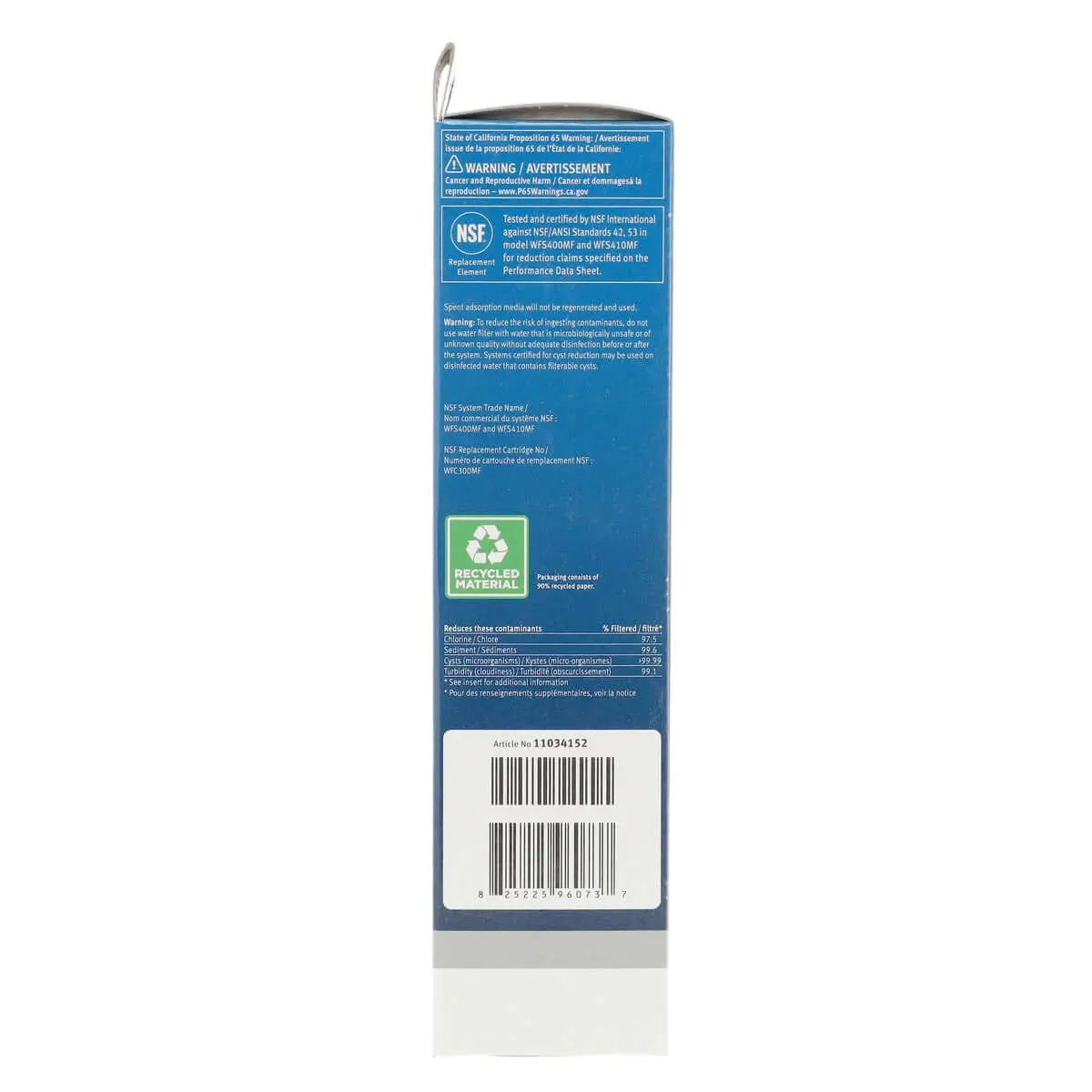11034152 Bosch UltraClarity Refrigerator Water Filter, BORPLFTR10, RA450010, REPLFLTR10 Bosch