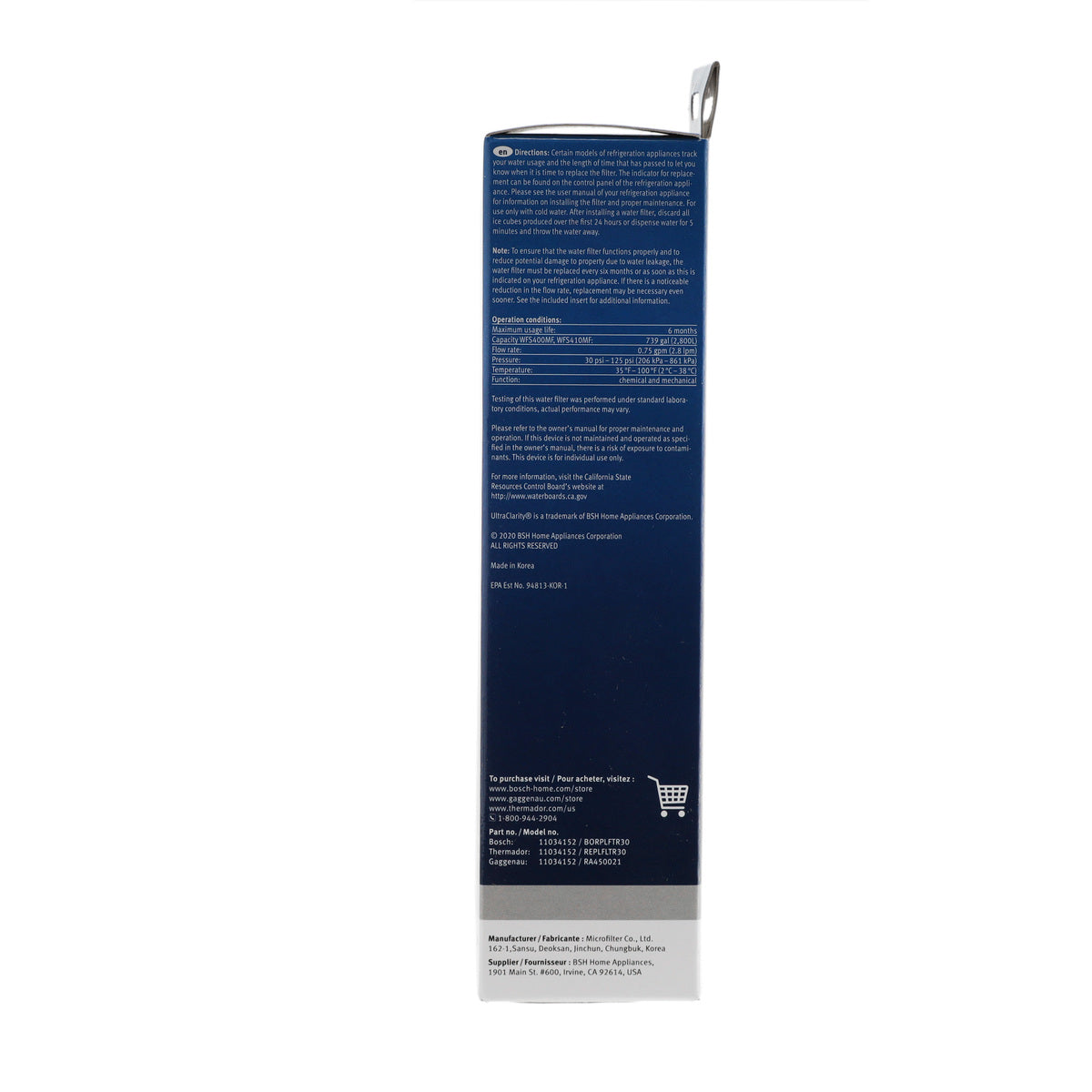Bosch 11048053 UltraClarity Water Filter 3 Pack Bosch
