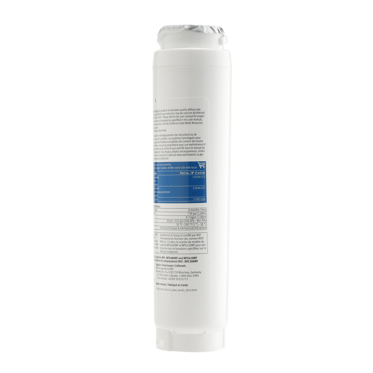 Bosch 11048053 UltraClarity Water Filter 3 Pack Bosch