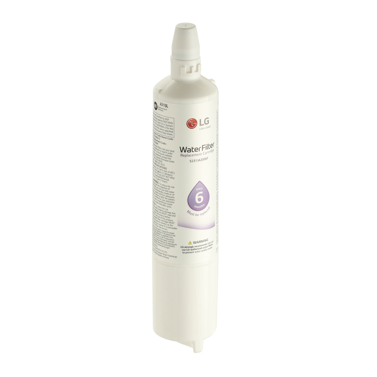 LG 5231JA2006F Refrigerator Water Filter, LT600P LG