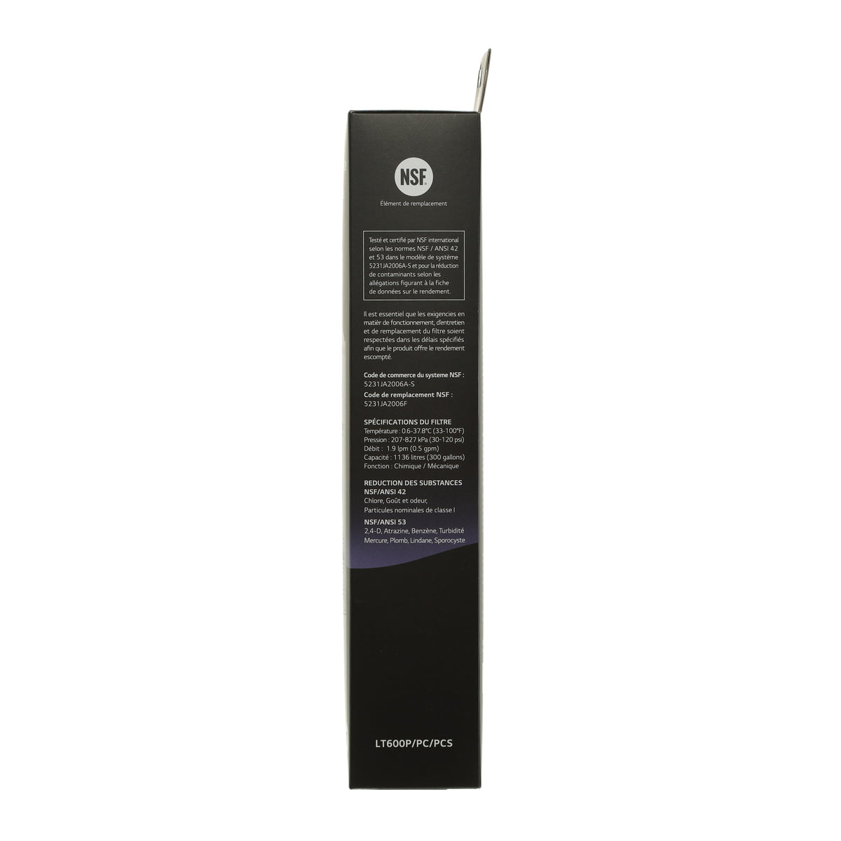 LG 5231JA2006F Refrigerator Water Filter, LT600P LG