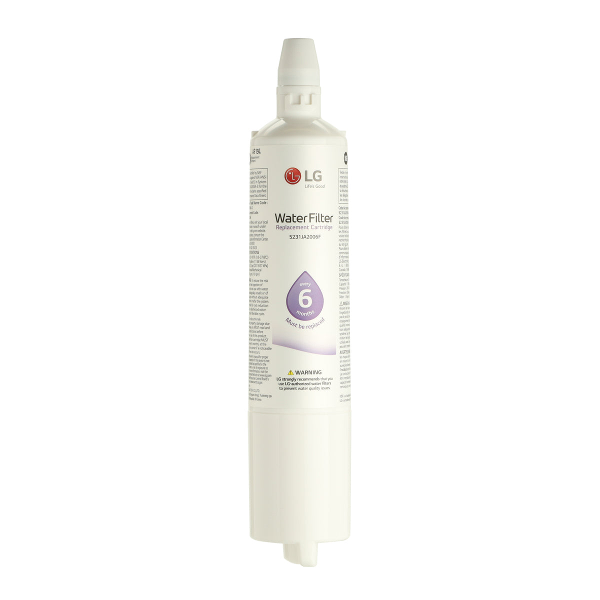 LG 5231JA2006F Refrigerator Water Filter, LT600P LG