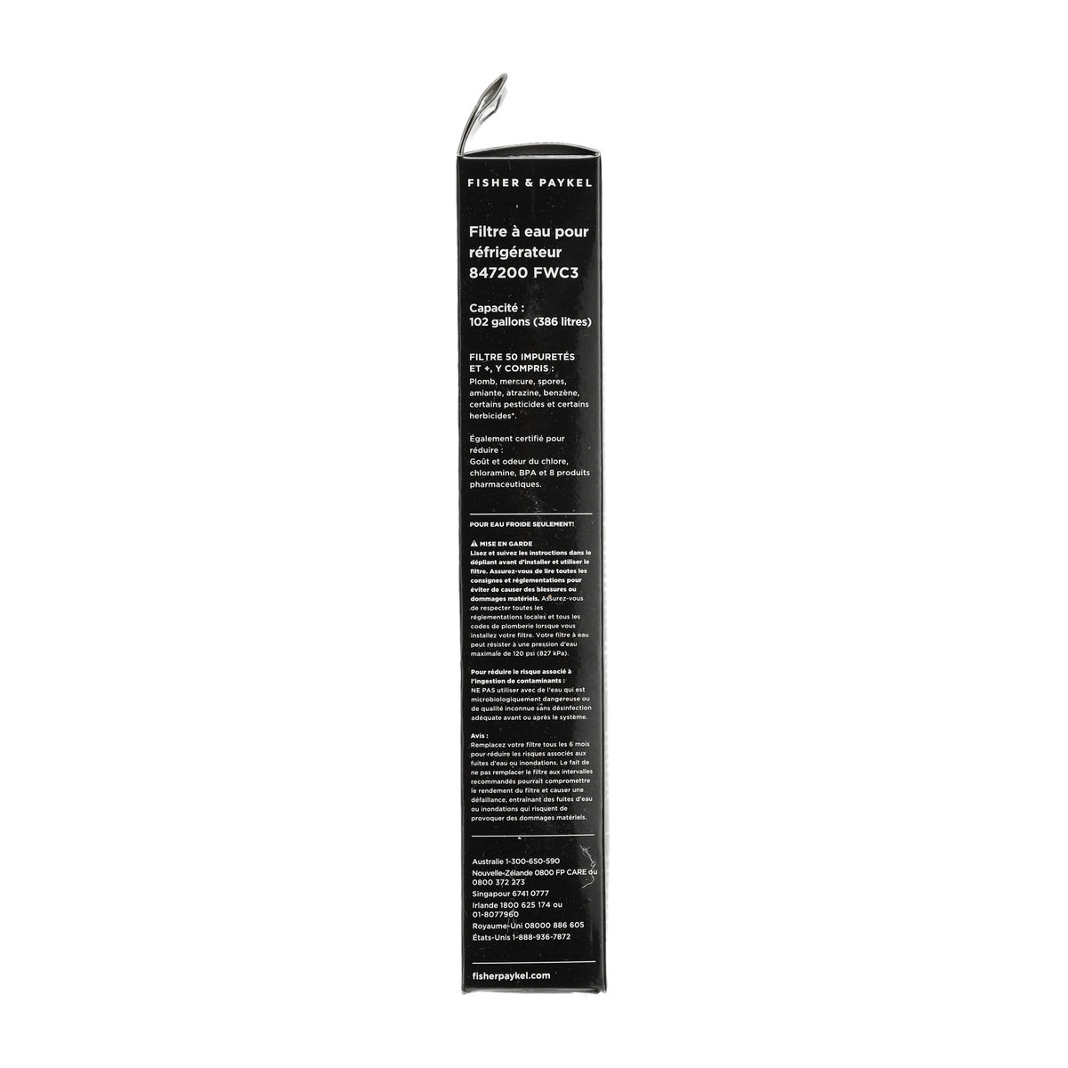 847200 Fisher & Paykel / DCS Refrigerator Water Cartridge Filter Fisher & Paykel