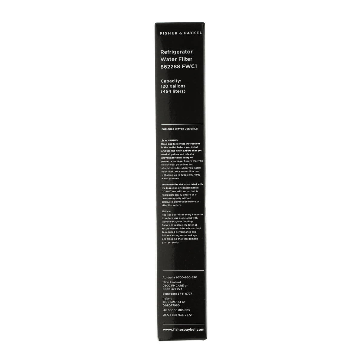 Fisher & Paykel / DCS 862288 Fisher & Paykel Refrigerator Water Filter WP FWC1 Fisher & Paykel