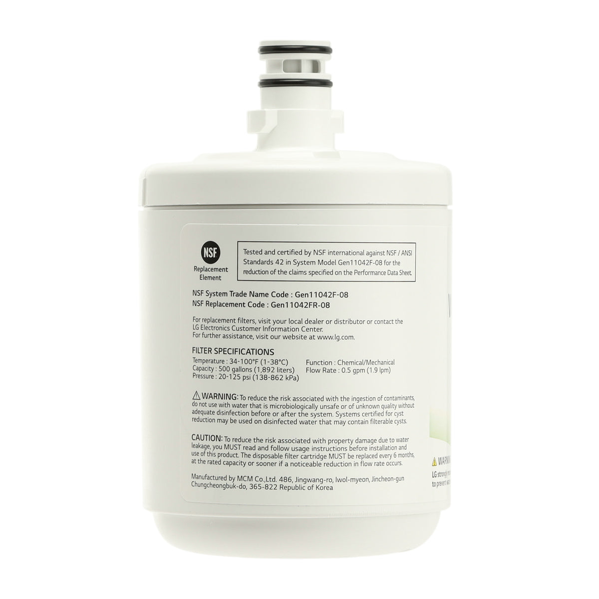 LG ADQ72910911 Refrigerator Water Filter, LT500P LG