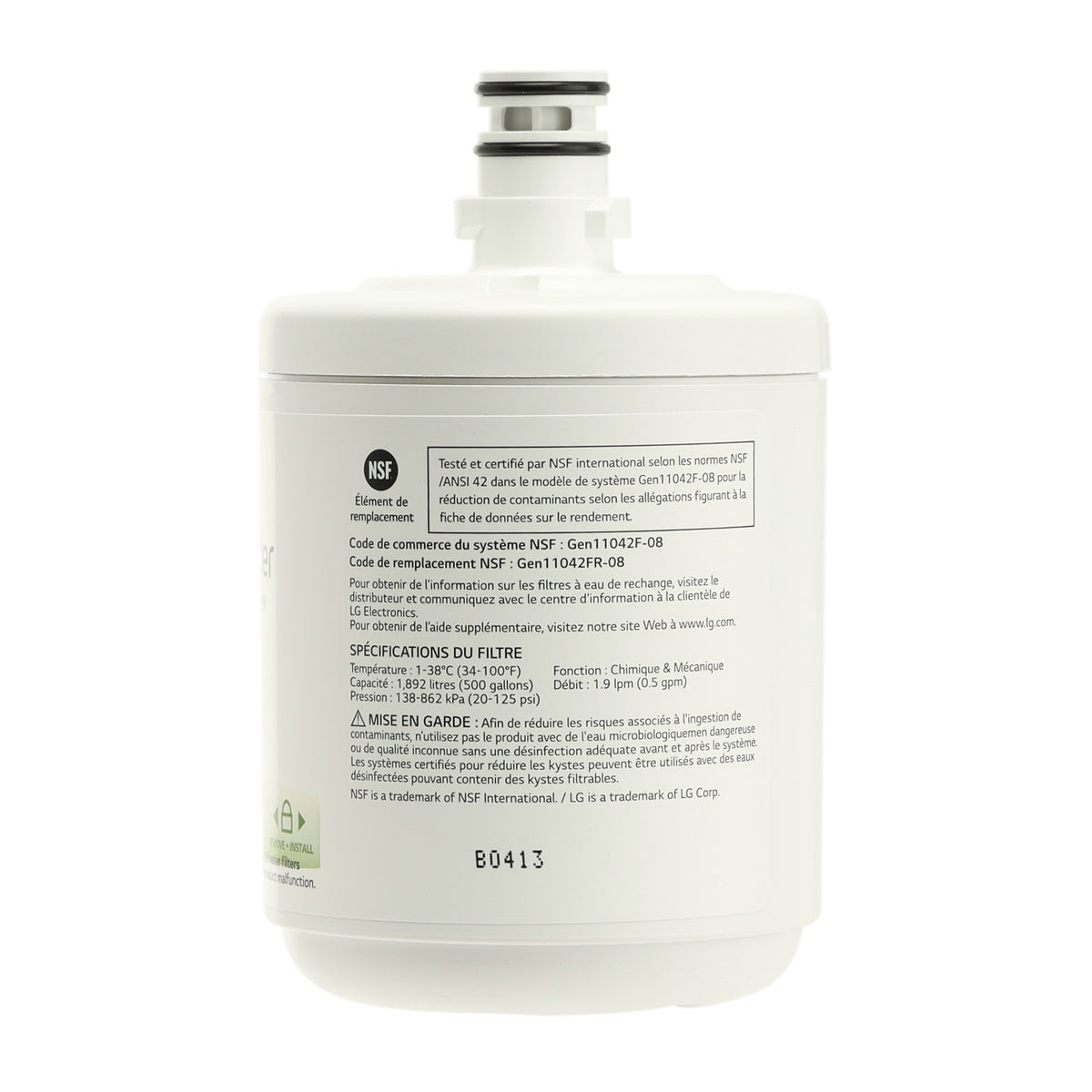 LG ADQ72910911 Refrigerator Water Filter, LT500P LG