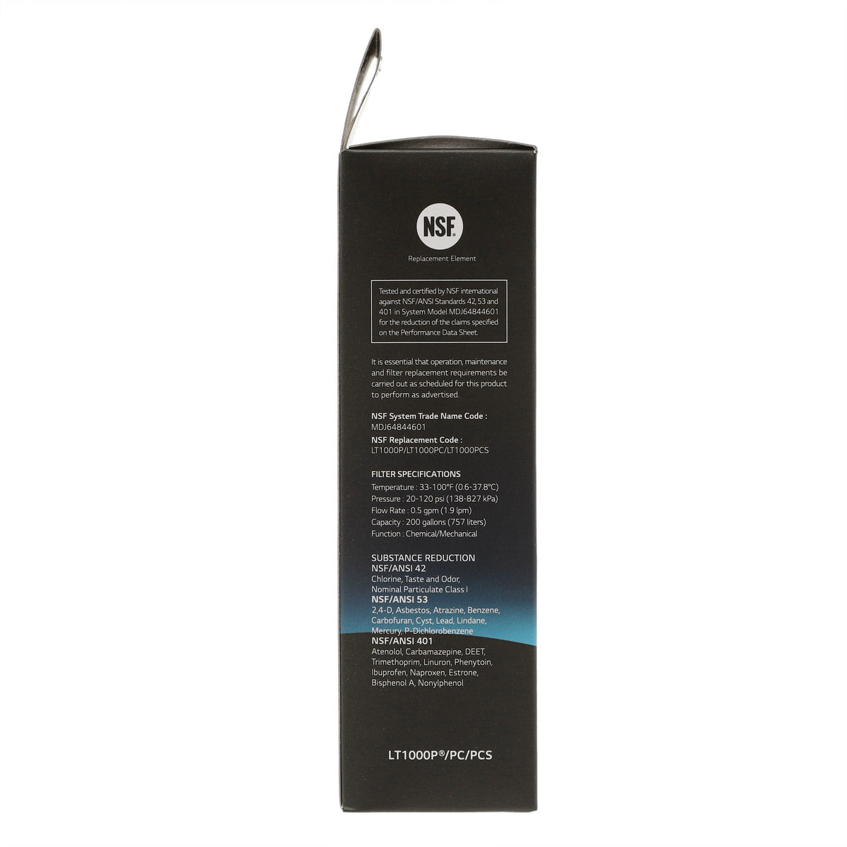 LG AGF80300704 Refrigerator Water Filter, LT1000P LG