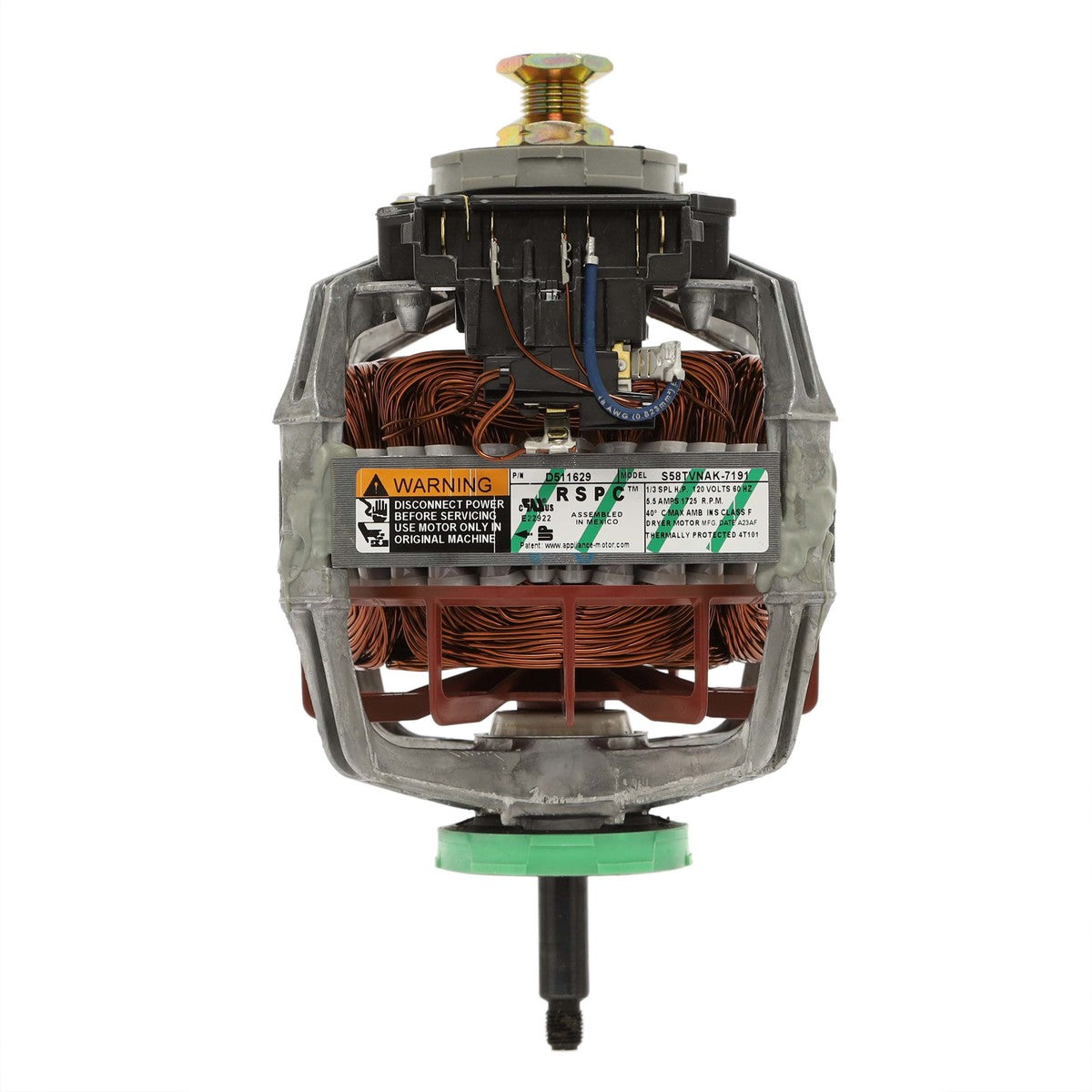 Speed Queen Dryer Drive Motor, with Pulley Speed Queen
