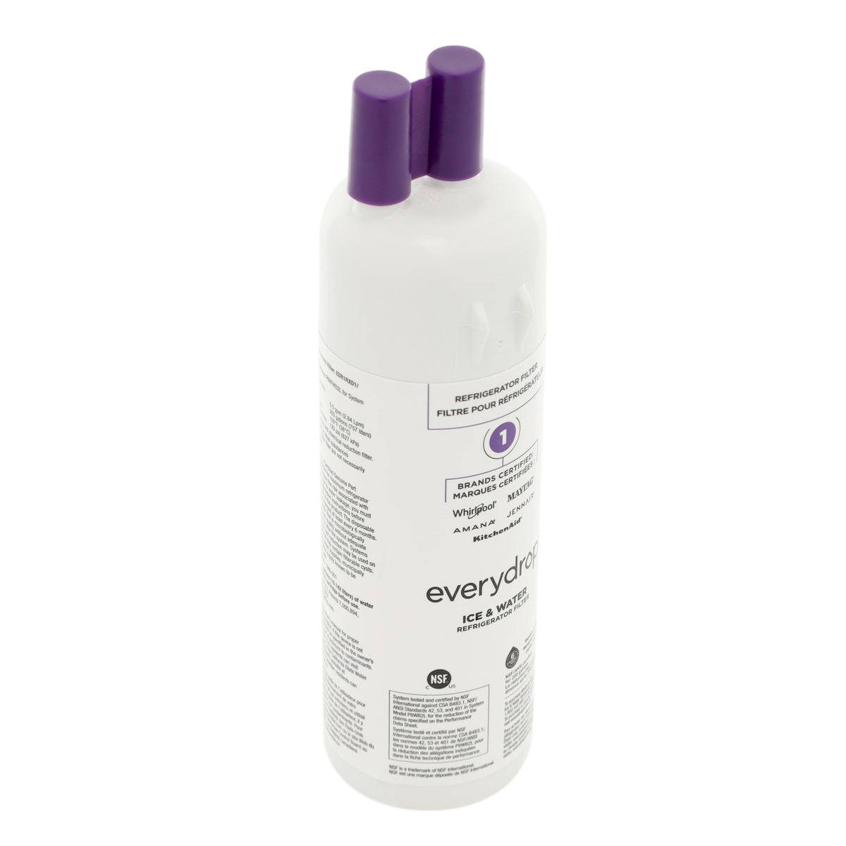 Whirlpool EDR1RXD1B Everydrop Refrigerator Water Filter, #1 / W10295370A Whirlpool