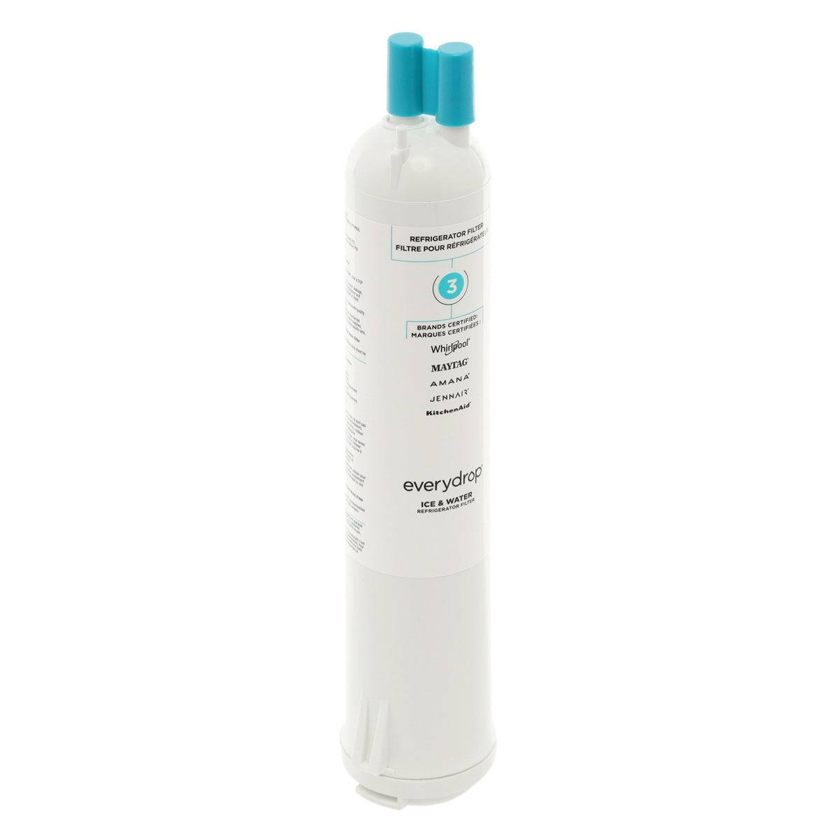 Whirlpool EDR3RXD1B Everydrop Refrigerator Water Filter, #3/4396841P/4396710P Whirlpool