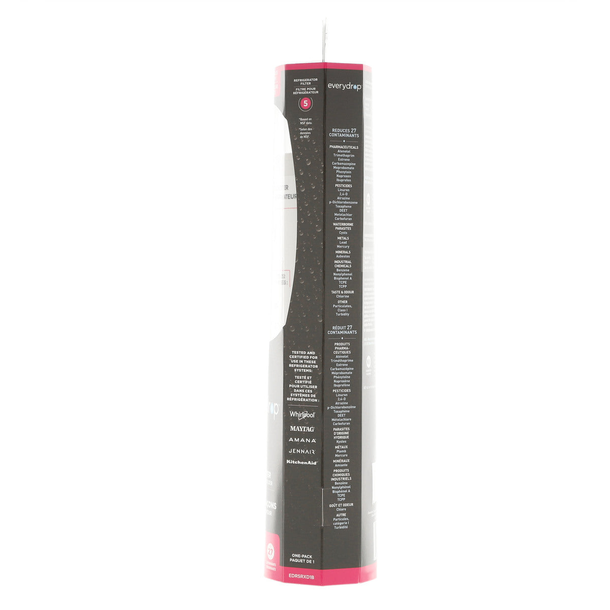 Whirlpool EDR5RXD1B Everydrop Refrigerator Water Filter, #5/4396508P/4396510P Whirlpool