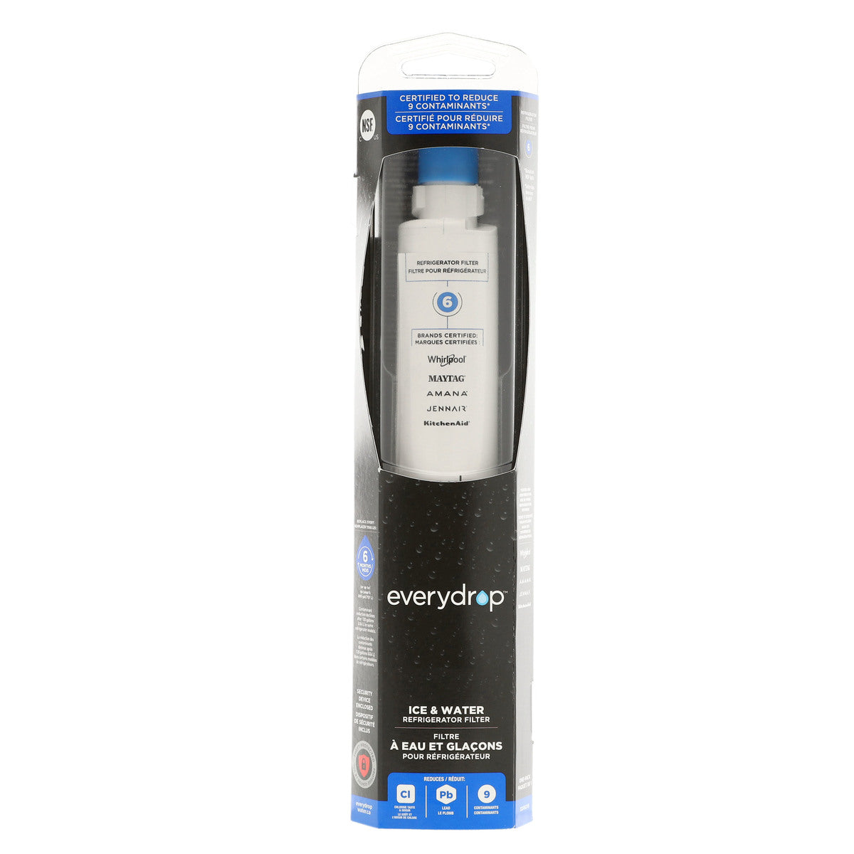 Whirlpool EDR6D1B Everydrop Refrigerator Water Filter, #6/4396701 Whirlpool