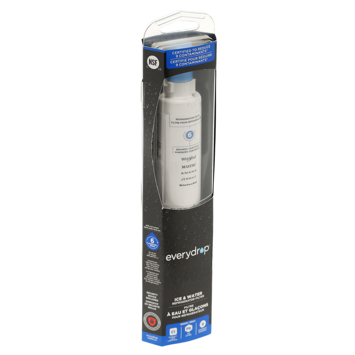 Whirlpool EDR6D1B Everydrop Refrigerator Water Filter, #6/4396701 Whirlpool