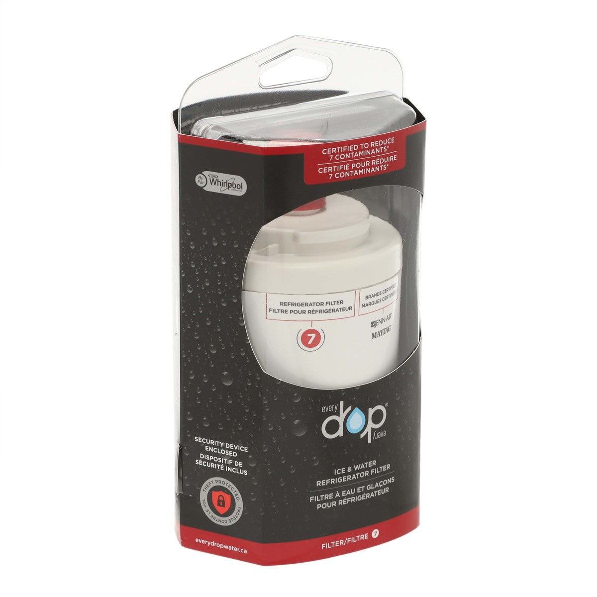 Whirlpool EDR7D1B Everydrop Refrigerator Water Filter, #7/Ukf7003 Whirlpool