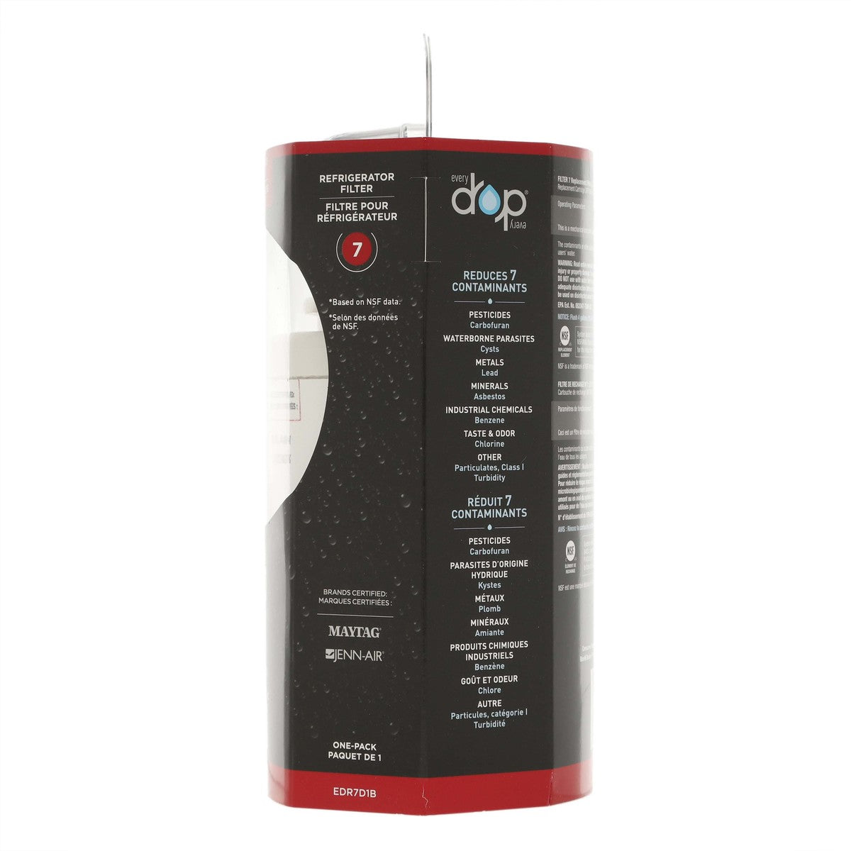 Whirlpool EDR7D1B Everydrop Refrigerator Water Filter, #7/Ukf7003 Whirlpool