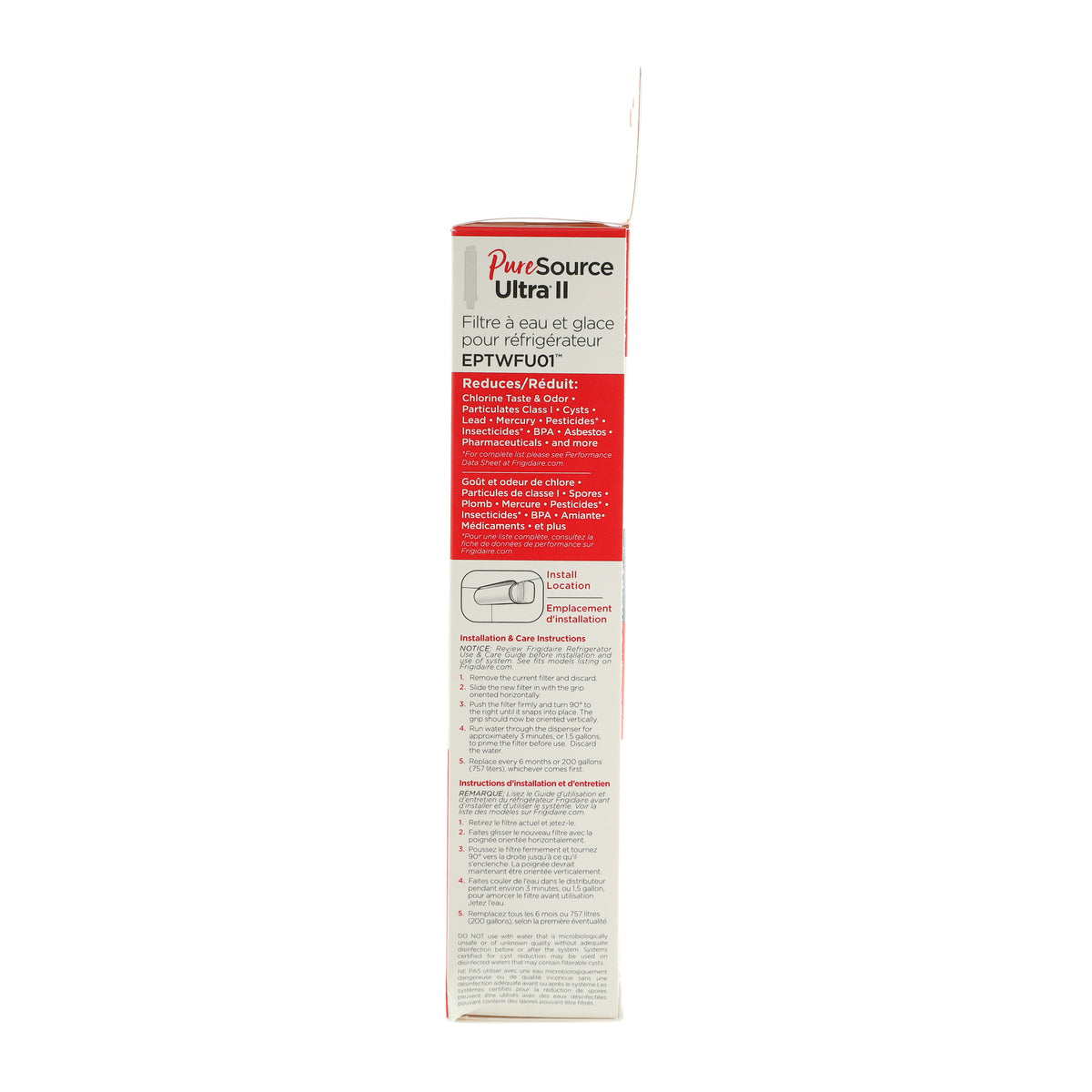 EPTWFU01 Frigidaire PureSource Ultra® II Water and Ice Refrigerator Filter Frigidaire