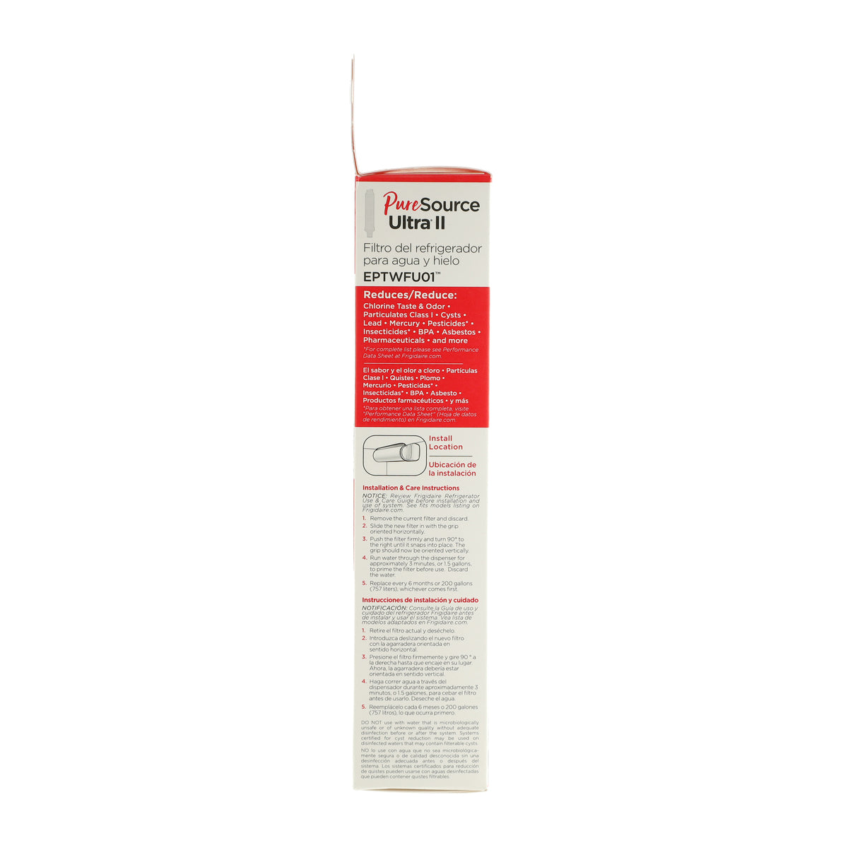 EPTWFU01 Frigidaire PureSource Ultra® II Water and Ice Refrigerator Filter Frigidaire