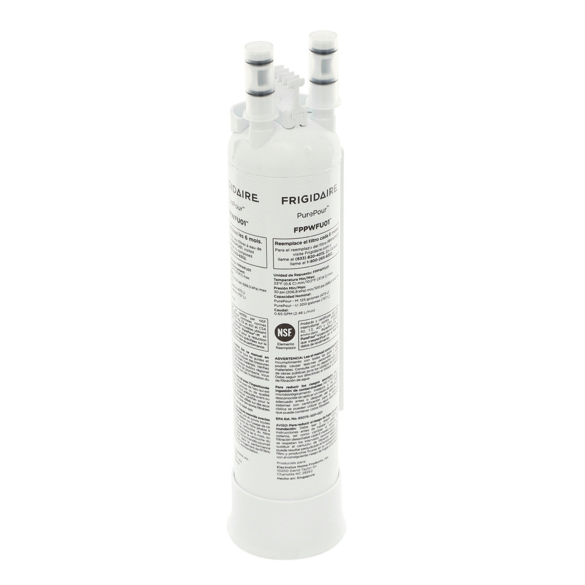 Frigidaire FPPWFU01 PurePour™ Water and Ice Refrigerator Filter PWF-1™ Frigidaire