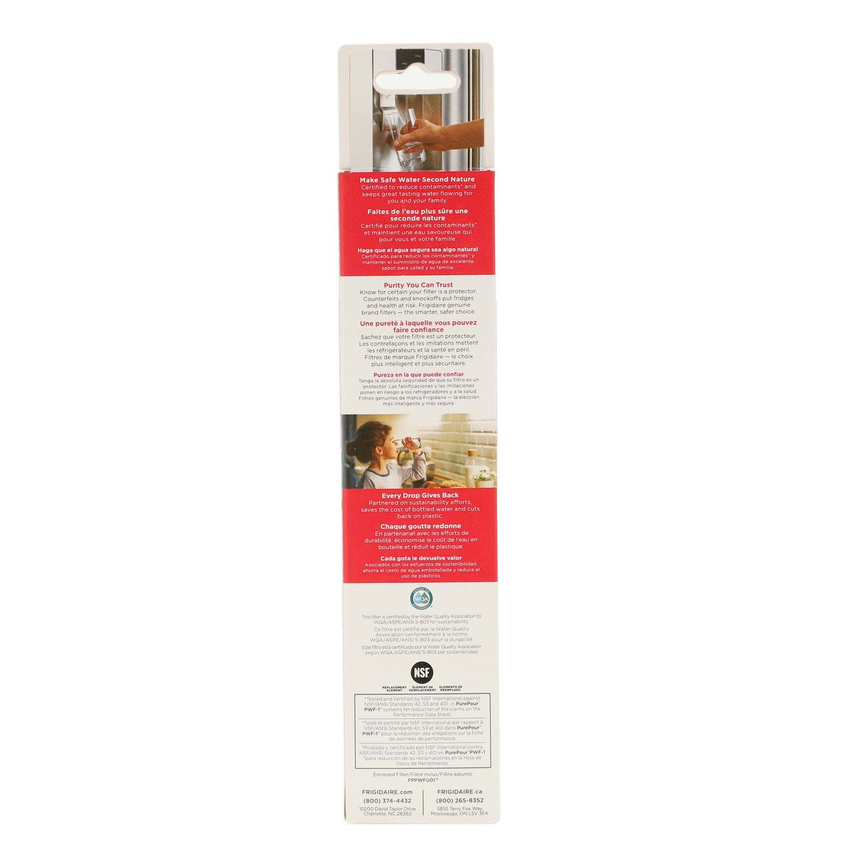 Frigidaire FPPWFU01 PurePour™ Water and Ice Refrigerator Filter PWF-1™ Frigidaire