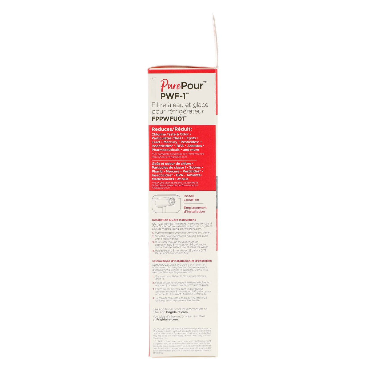 Frigidaire FPPWFU01 PurePour™ Water and Ice Refrigerator Filter PWF-1™ Frigidaire