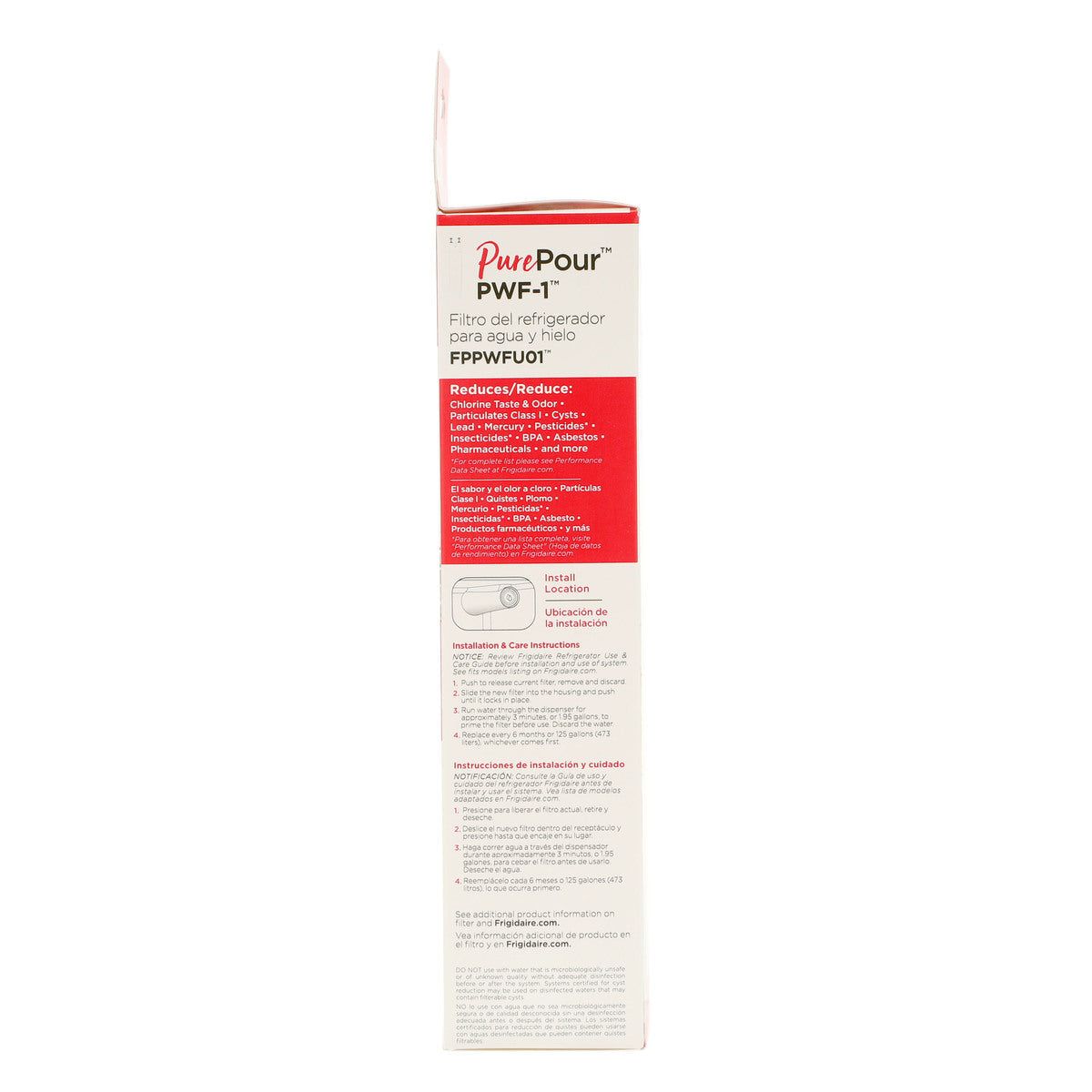 Frigidaire FPPWFU01 PurePour™ Water and Ice Refrigerator Filter PWF-1™ Frigidaire
