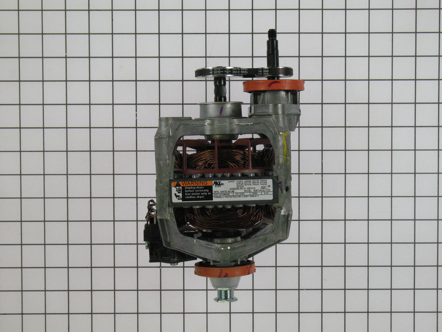 Whirlpool W11234001 Dryer Drive Motor with Pulley Whirlpool