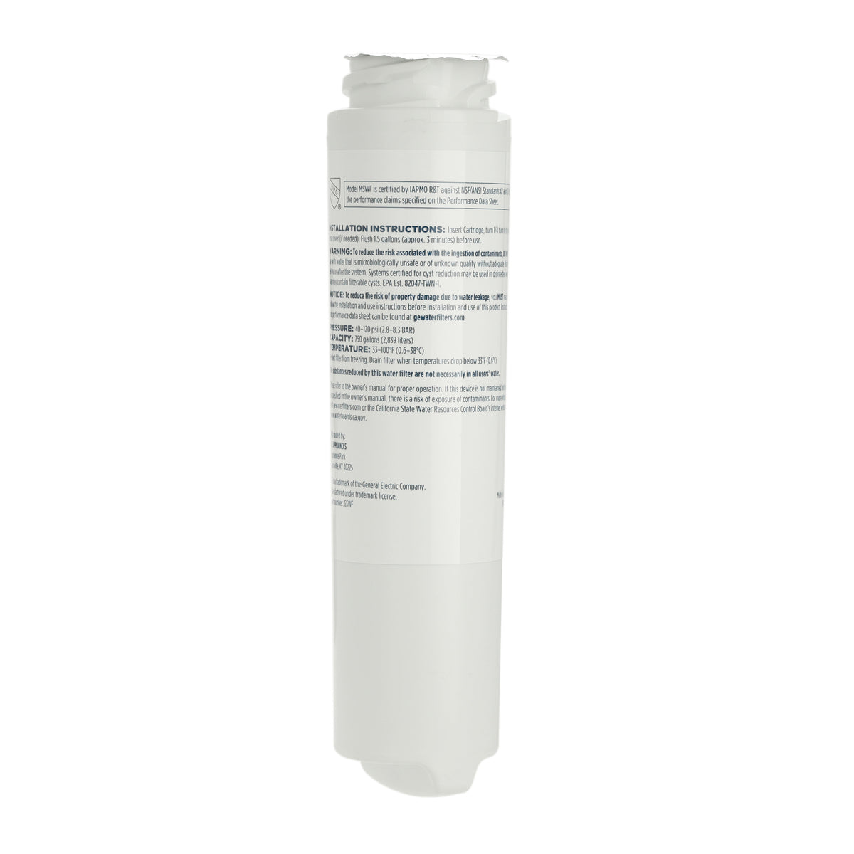 WG03F00675 GE Refrigerator GSWF GE SmartWater Filter GE - General Electric