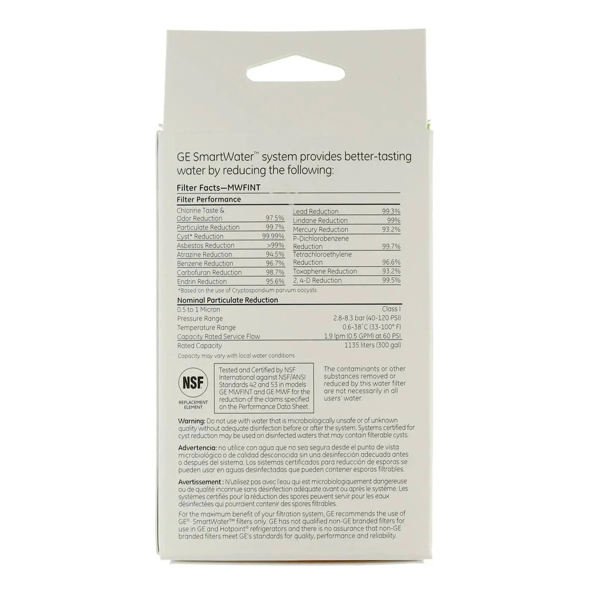 WG03F00835 MWF GE Refrigerator Water Filter GE - General Electric
