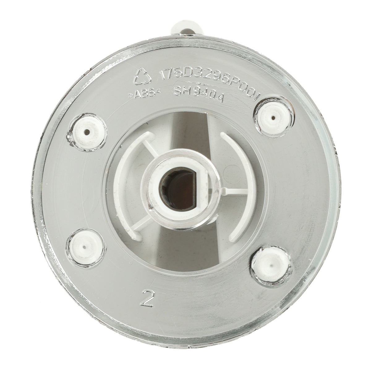 WW02F00278 GE Dryer Control Knob Assembly, White/Chrome GE - General Electric