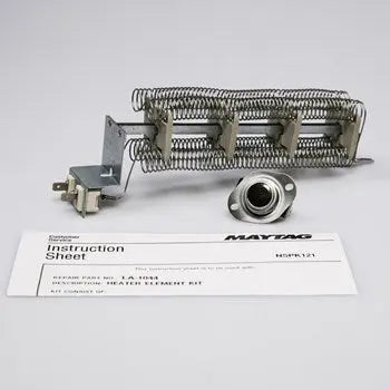 Whirlpool LA-1044 Dryer Heating Element Assembly Kit, 4750W Whirlpool