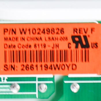 Whirlpool WPW10654005 CNTRL-ELEC Whirlpool