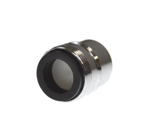 Dishwasher Snap Fitting Faucet Aerator, Dual Thread, Chrome