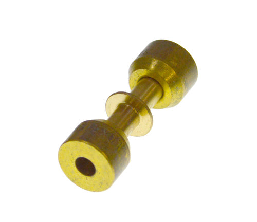 Whirlpool W11506625 Refrigerator Lokring Tube Coupler, 0.118" Brass Connector