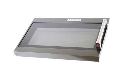 Whirlpool Microwave Door Assembly, Black Stainless