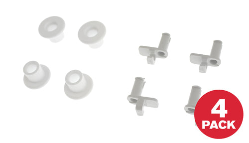 GE WG04L05375 Dishwasher Upper Dishrack Roller Assembly Kit, 4/Pack