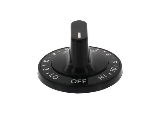 Whirlpool WPW10116766 Range Oven Burner Control Knob, Black