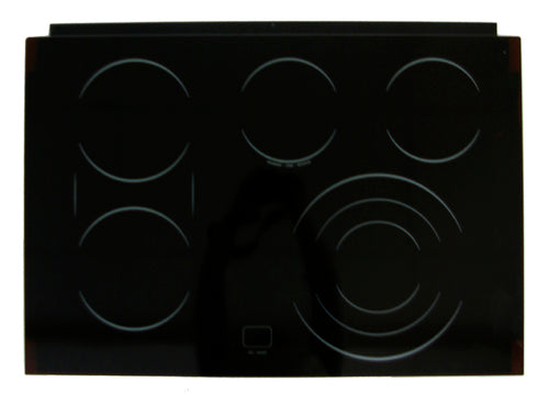 GE WS01L01435 Range Main Cooktop Glass Assembly, Black