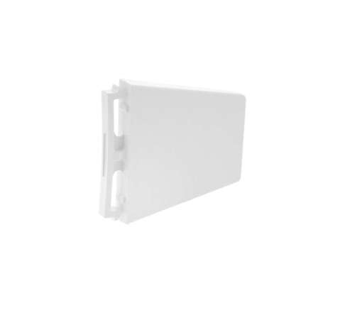 Whirlpool 4318297 Refrigerator Door Shelf End Cap Set, White, 2 Pieces