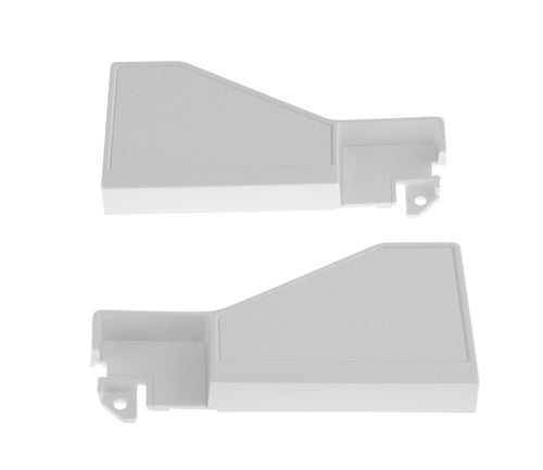 Frigidaire 318254698 Range Control Panel End Cap Set, White, 2 Pieces