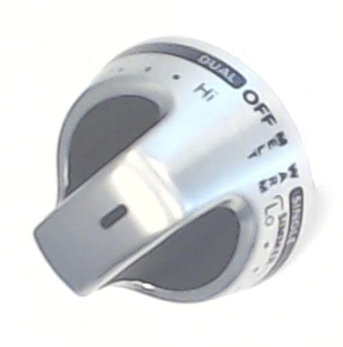 Whirlpool WPW10156261 Range Burner Control Knob, Stainless
