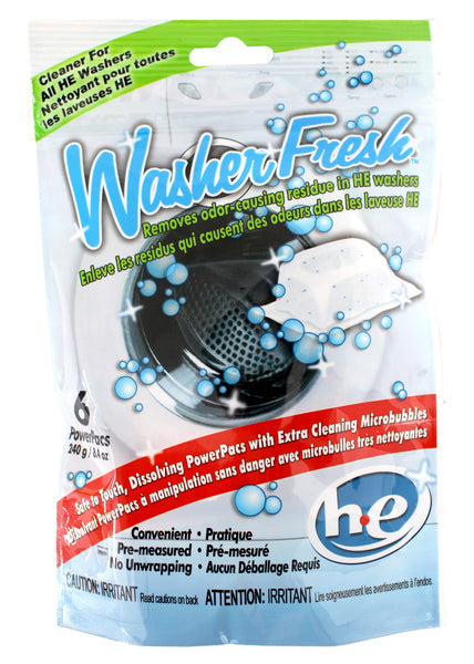 WasherFresh HE Washer Cleaner, 6 Tablets