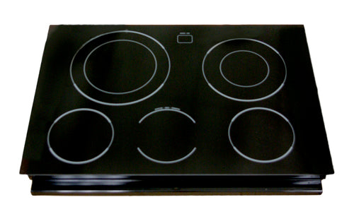 GE WS01L01436 Range Main Cooktop Glass Assembly, Black