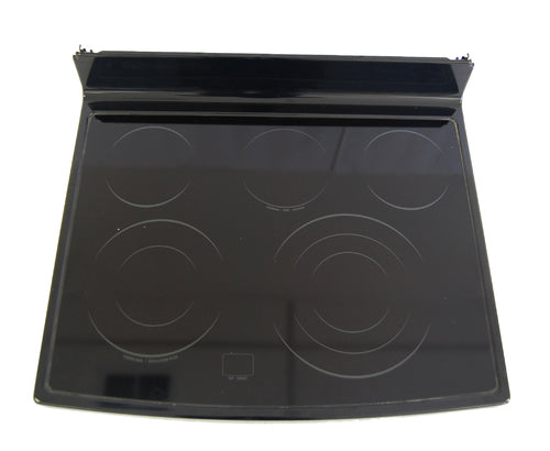 GE WS01L01943 Range Main Cooktop Glass Assembly, Black