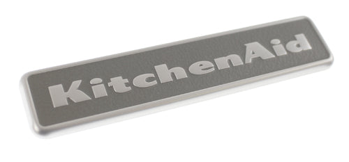 Whirlpool WPW10243391 Kitchenaid Refrigerator Door Nameplate, Stainless Steel