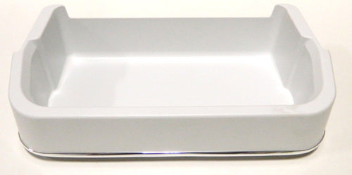 Frigidaire Refrigerator Door Shelf Bin, White/Silver