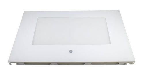 GE WS01L11511 Range Outer Oven Door Panel & Glass, White