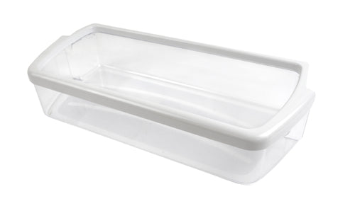 Whirlpool WPW10321304 Refrigerator Door Shelf Bin, Clear/White