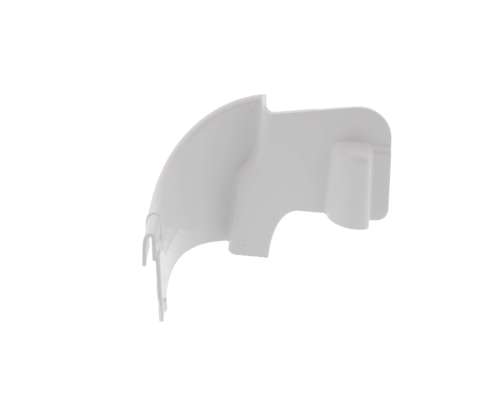 Frigidaire Refrigerator Door Shelf End Cap, Left Hand, White